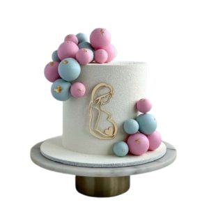  Mama-to-Be Gender Reveal Cake