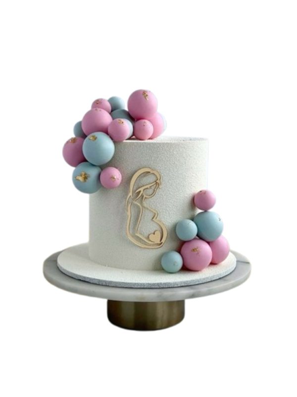  Mama-to-Be Gender Reveal Cake